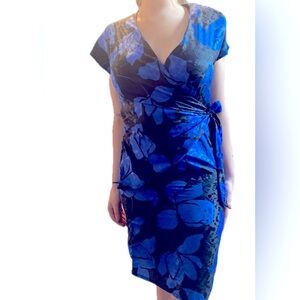 Vintage Sarah Taylor Silky Wrap Dress-Small